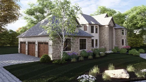 The Hickory house plan, exterior view 5